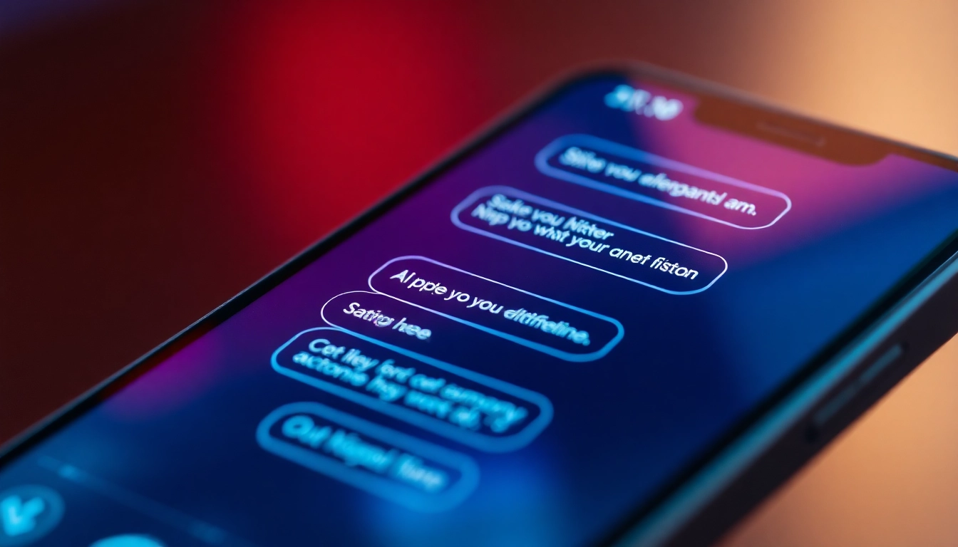 AI girlfriend app interface showing vivid NSFW chat with customizable virtual partner for private conversations.