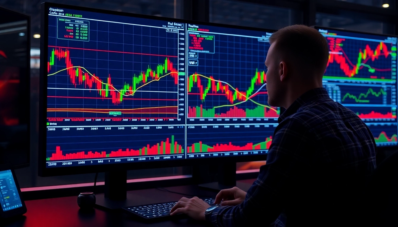 Trading view platform showcasing real-time market charts and trading data analysis for traders
